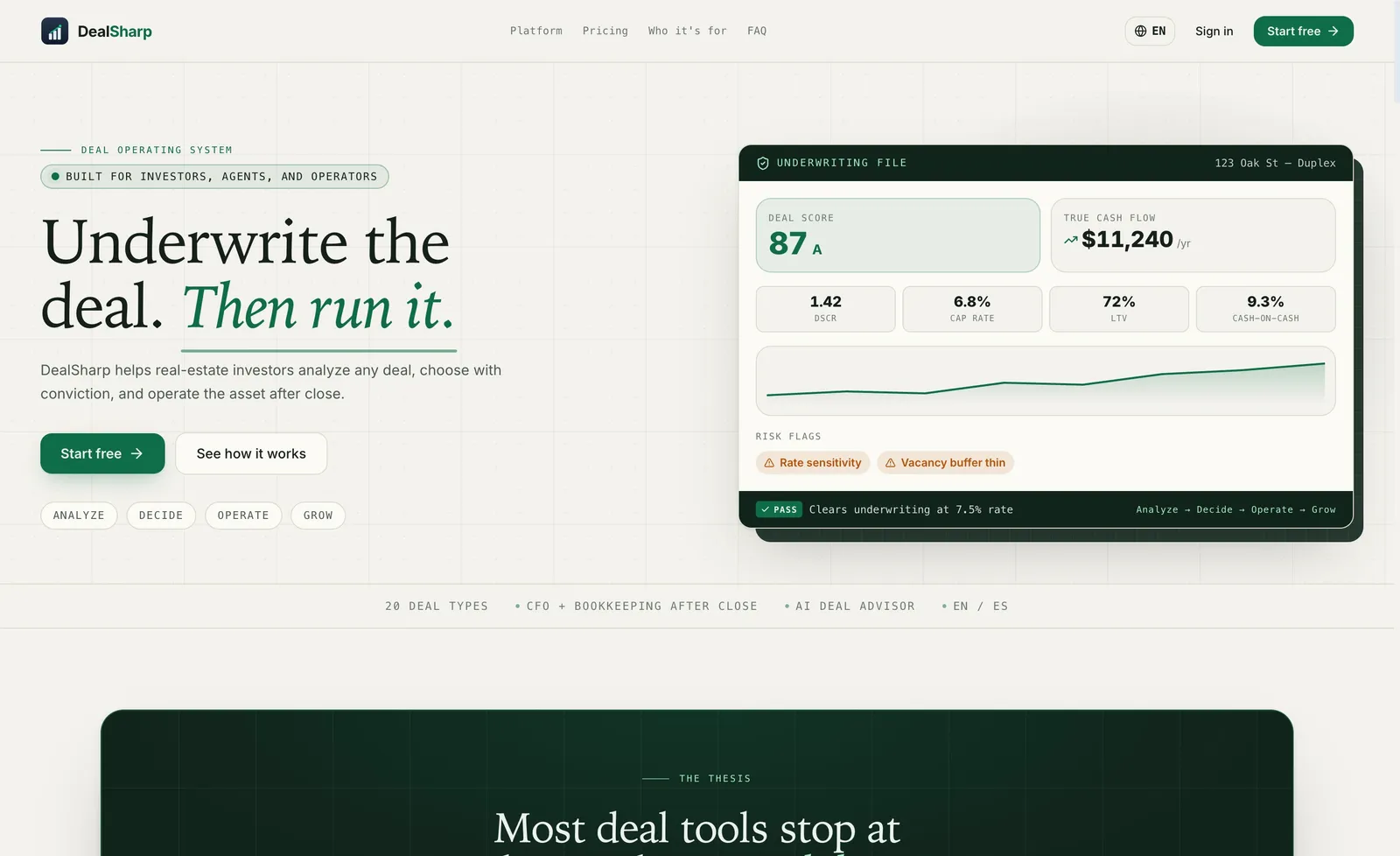 DealSharp, a product designed and built by Fabian Janiszewski